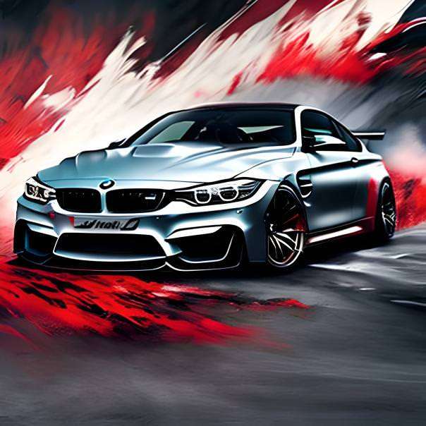 BMW4 M power puzzle online from photo