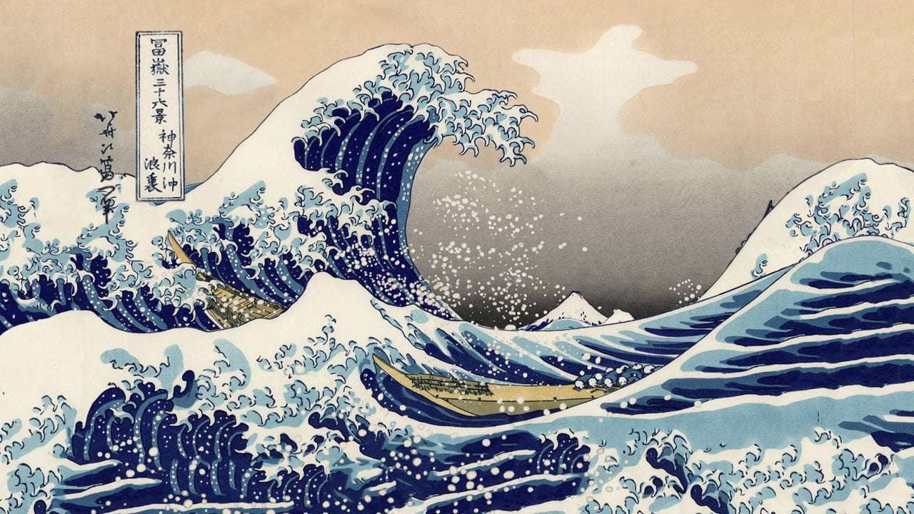Kanagawa nagy hulláma puzzle online fotóról
