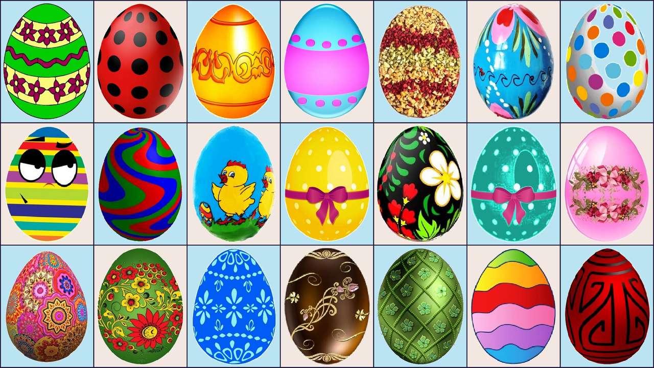 Πασχαλινά αυγά III παζλ online από φωτογραφία
