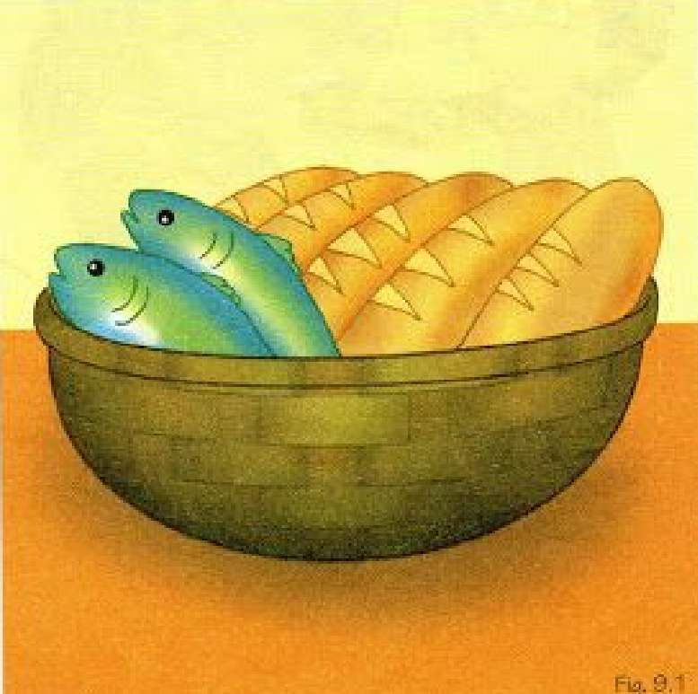 roti dan ikan Pussel online