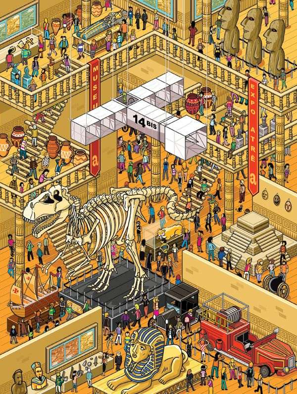 Night at the museum puzzle online from photo
