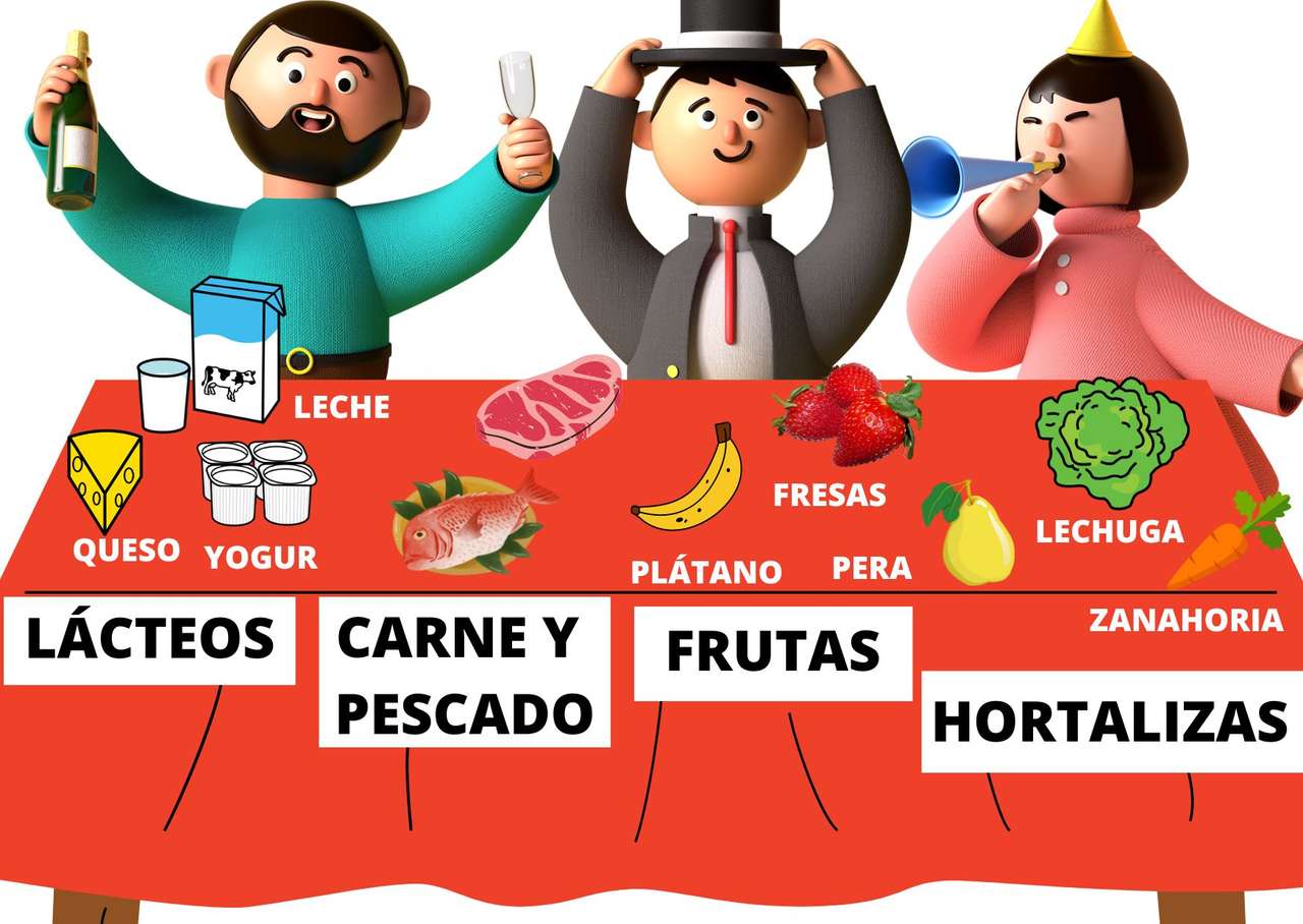 alimentos puzzle online from photo