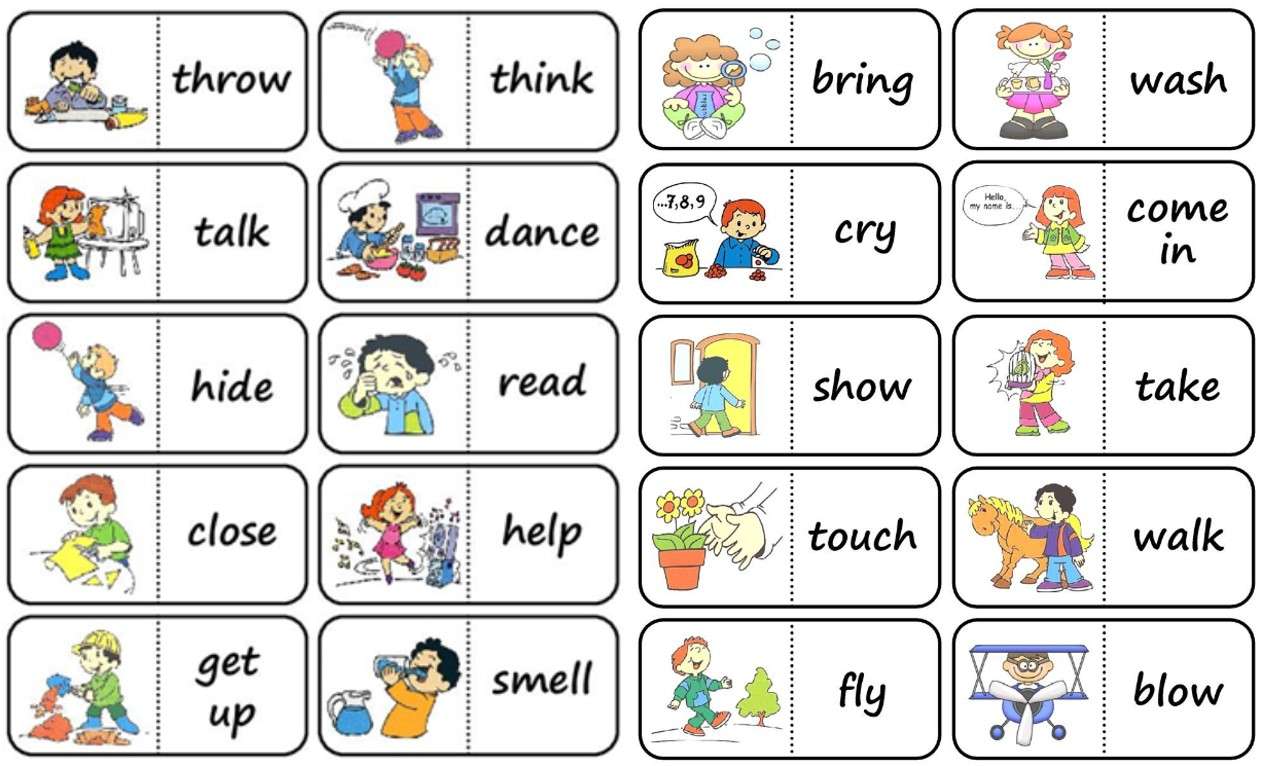 Verbs English 1 puzzle online from photo