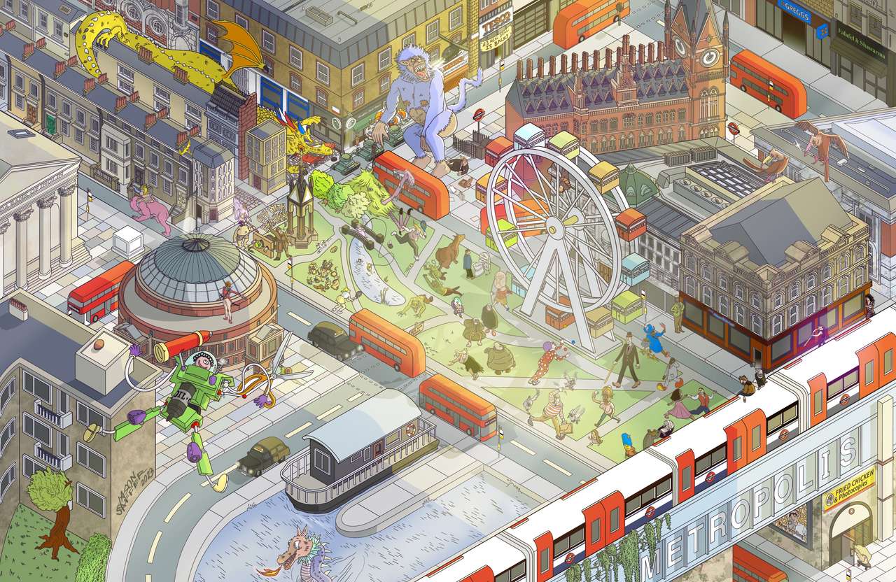 Világváros puzzle online fotóról