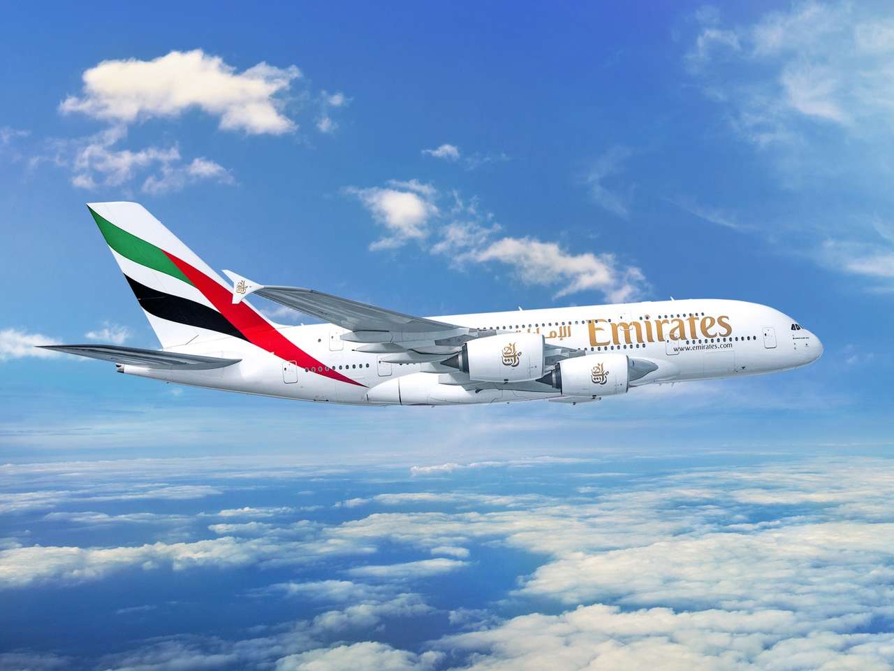 Emirates A380 Pussel online