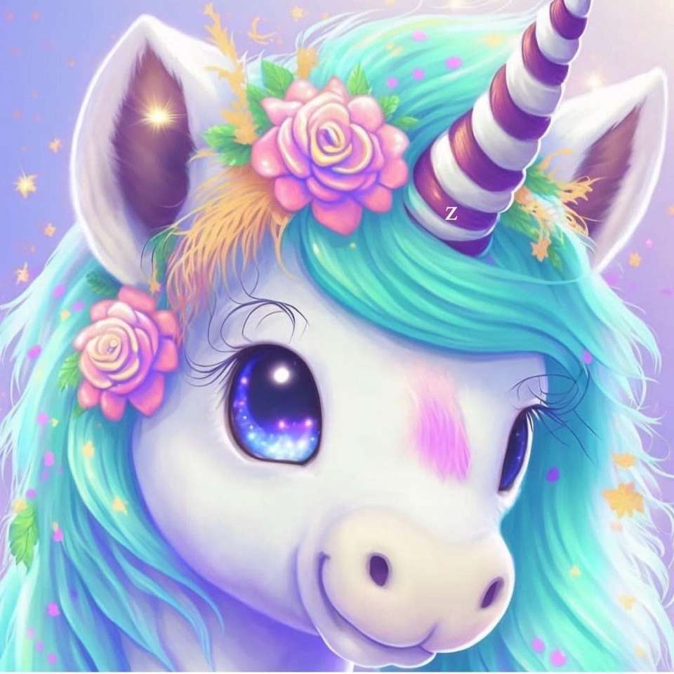 Unicorn puzzle online from photo