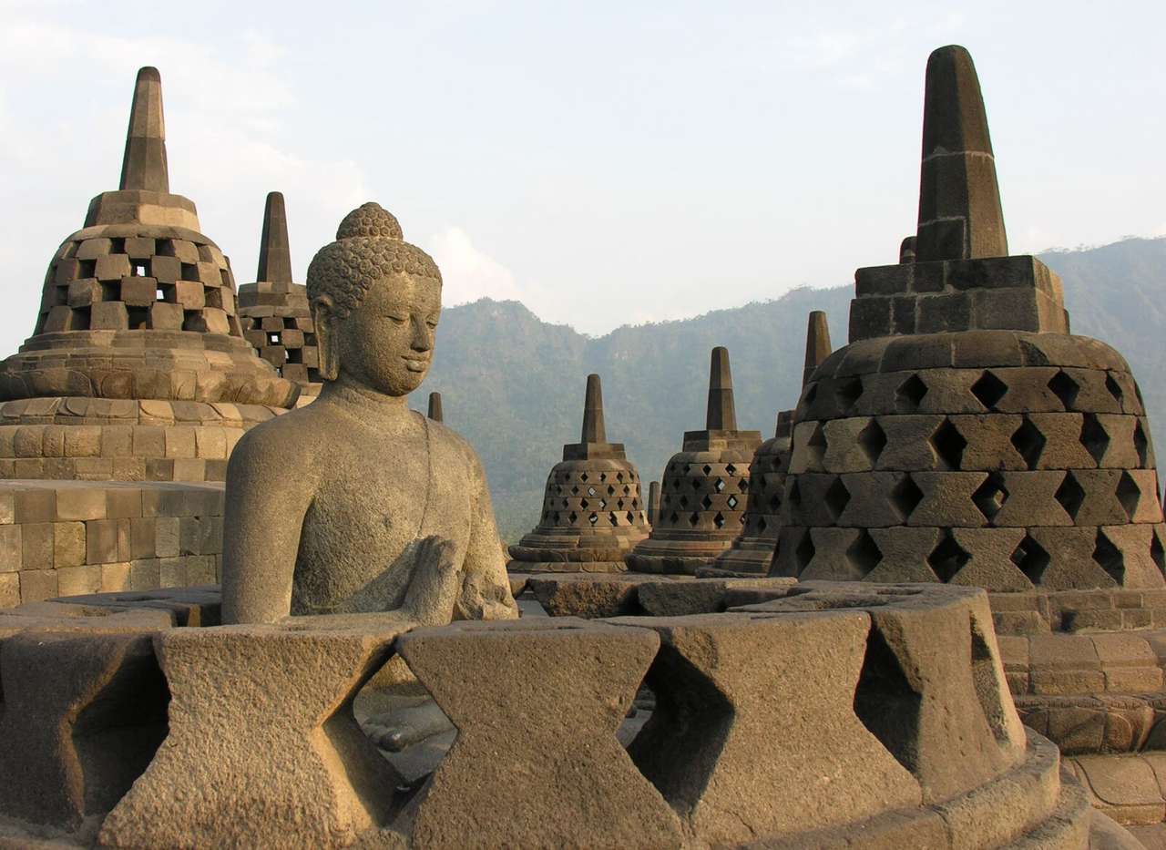 Borobudur-Tempel Online-Puzzle