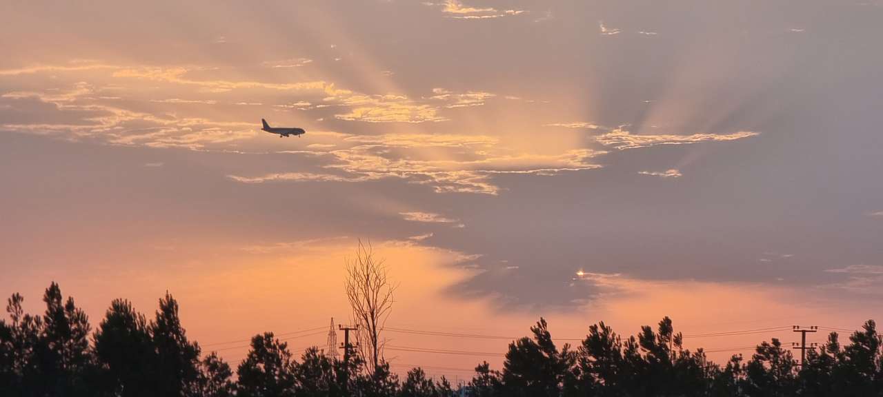 cielo al tramonto puzzle online da foto