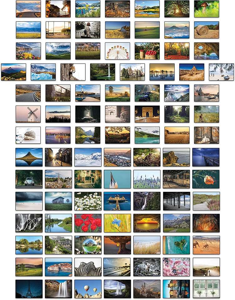 Méga vues - hachage de carte postale puzzle en ligne
