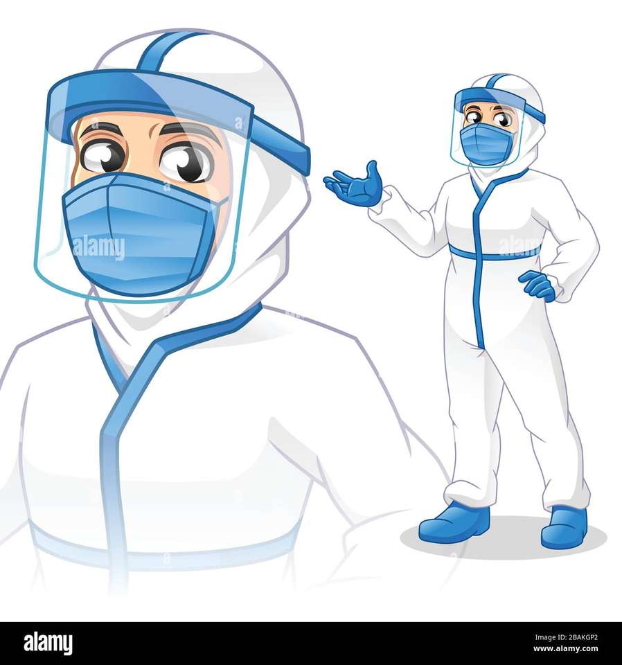 PPE för sjukhus pussel online från foto