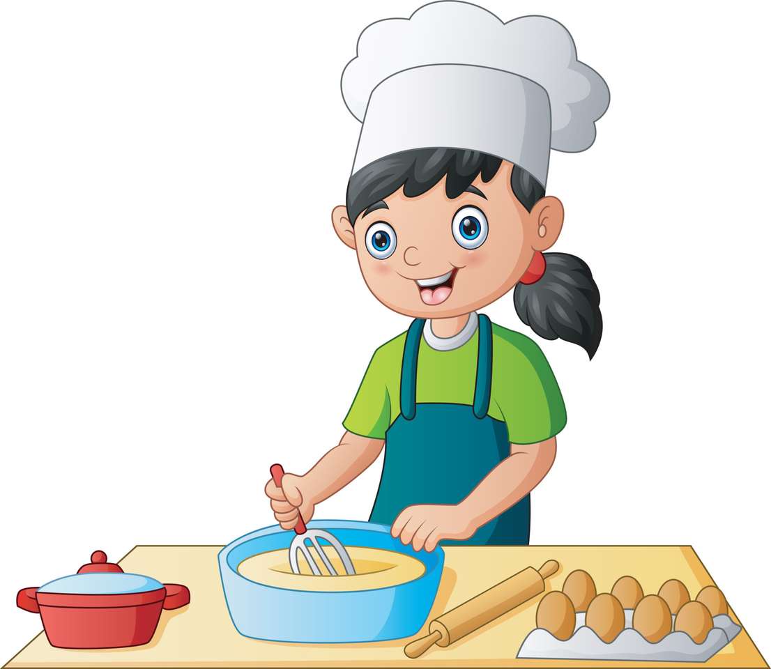 Cooking Cake puzzle online from photo
