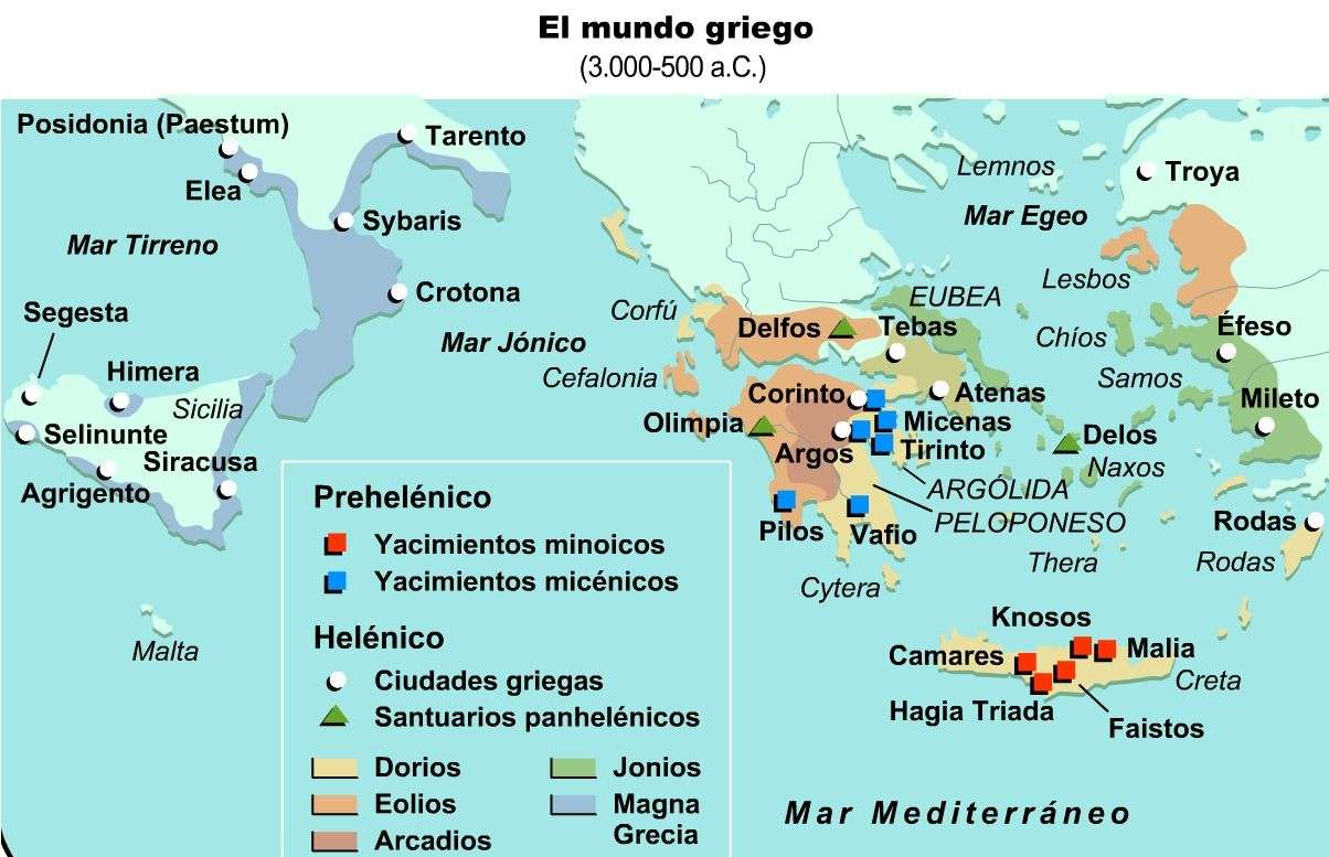 Mapa de Europa Antigua puzzle online a partir de foto