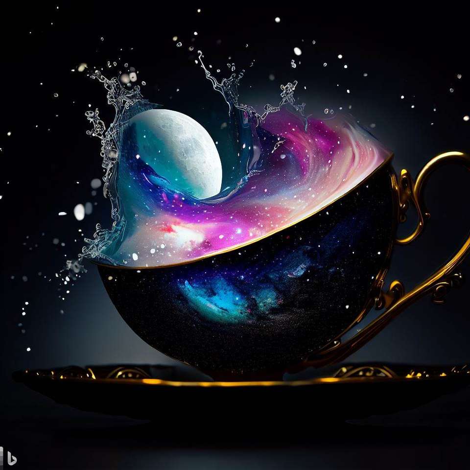Tasse à Thé Galaxie puzzle en ligne à partir d'une photo