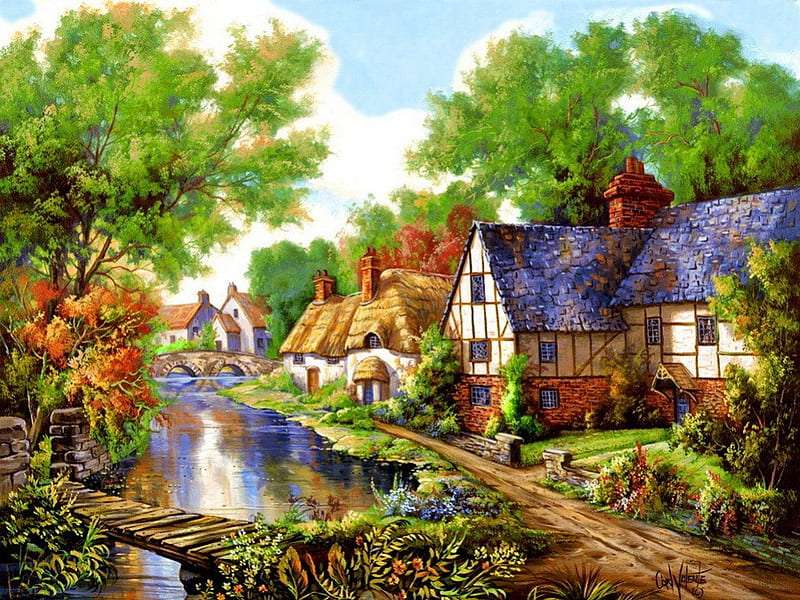 Beautiful Cottage online puzzle