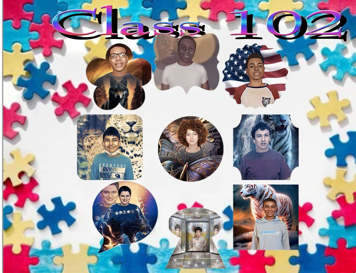 Клас102 онлайн пъзел от снимка
