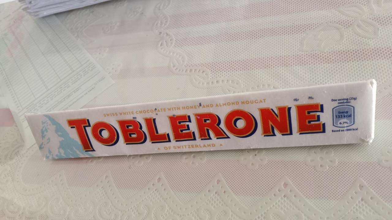 Toblerone puzzle online z fotografie