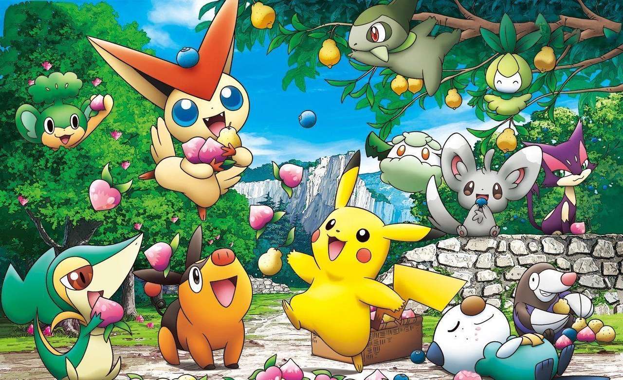Přátelé Pokémoni online puzzle