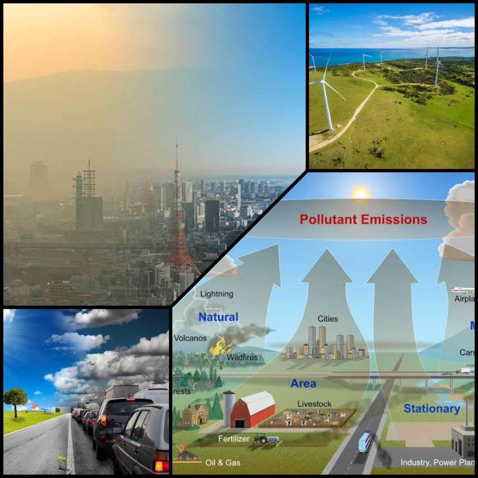 Pollution puzzle online from photo