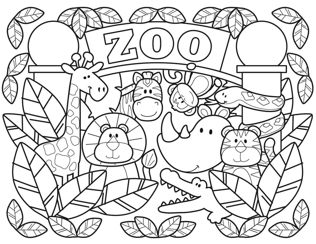 ZOO ANIMALS online puzzle