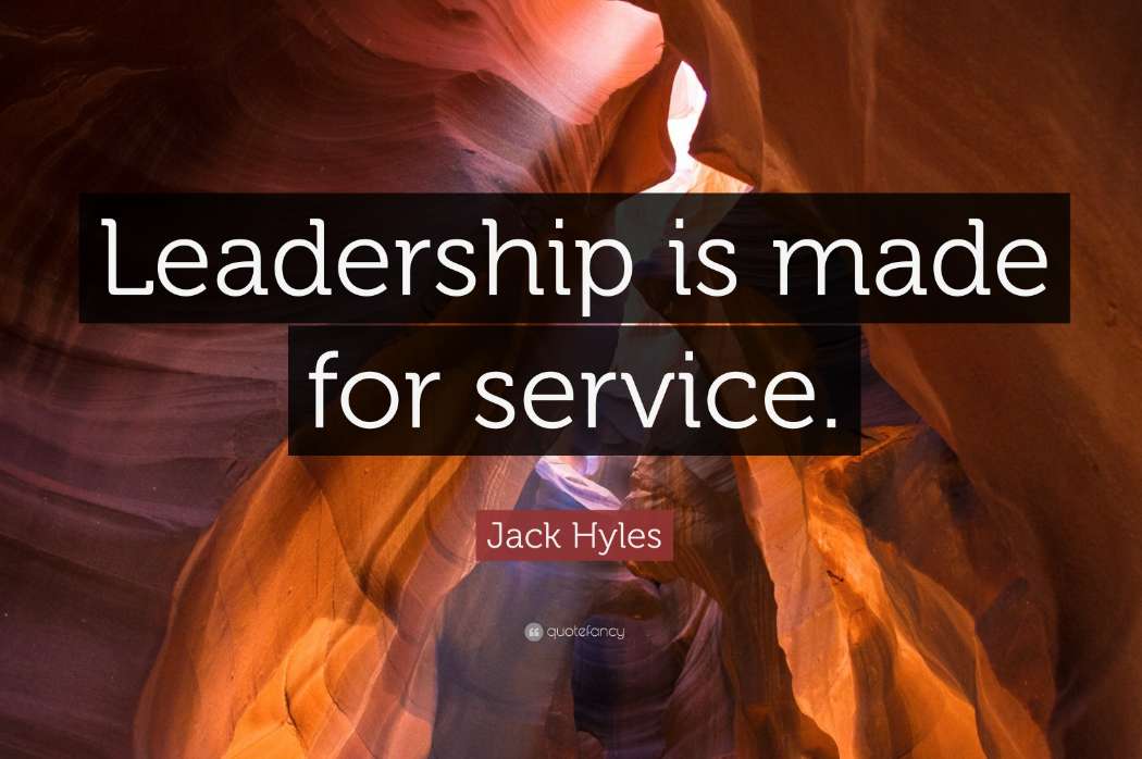 Leadership through service puzzle online from photo