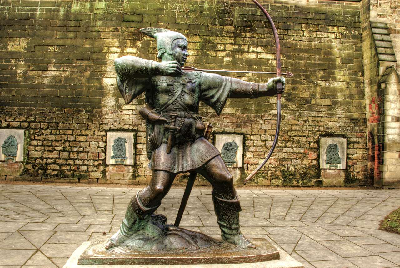 Socha Robina Hooda puzzle online z fotografie