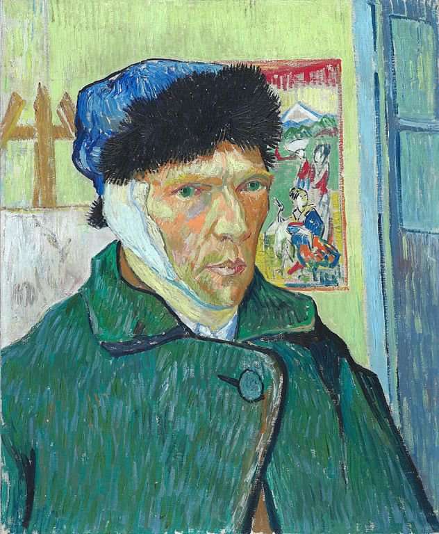Ван Гог вырезал ухо пазл онлайн из фото