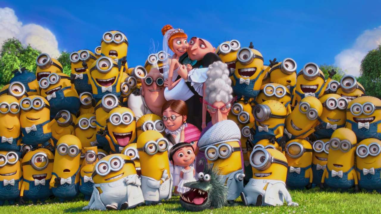 Minions and Gru puzzle online from photo