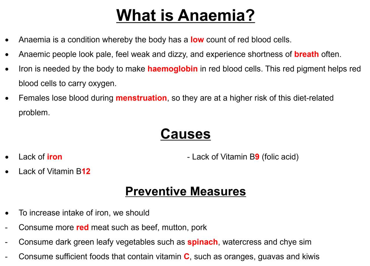 Anaemia jigsaw puzzle puzzle online from photo