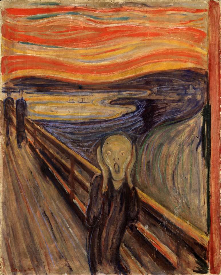 The Scream puzzle online from photo