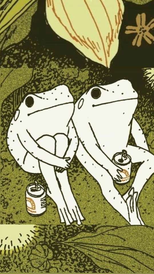 Дві жаби онлайн пазл