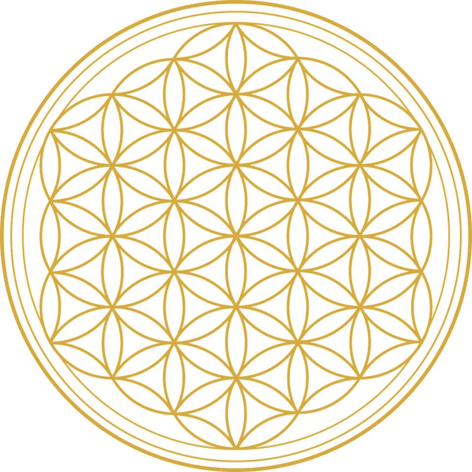 Flower of life puzzle online from photo