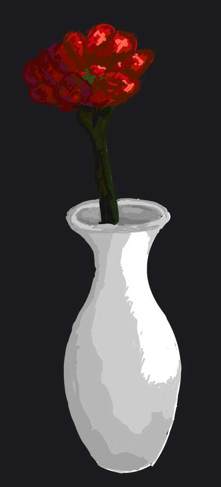 Цветок в вазе пазл онлайн из фото