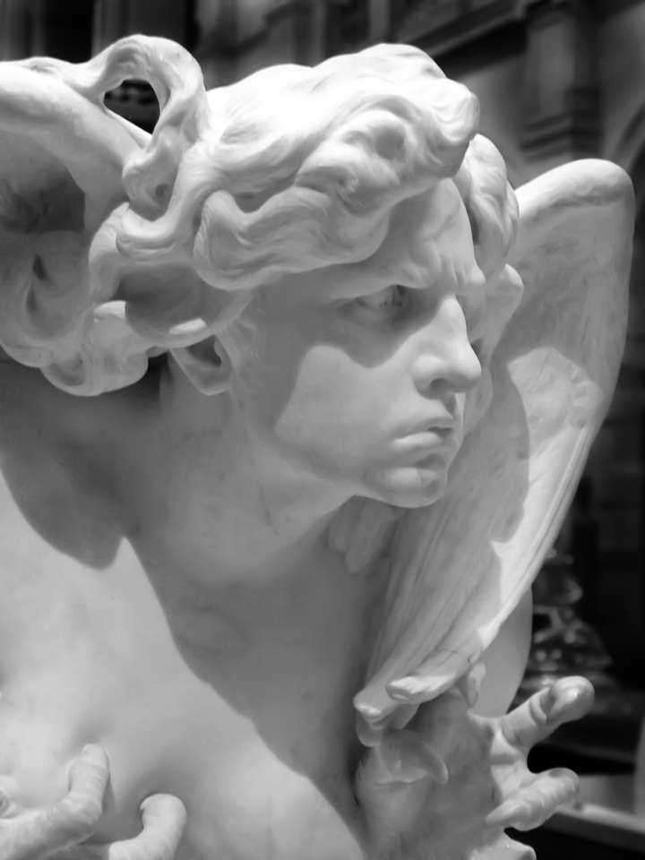 Skulptur av marmorstaty pussel online från foto