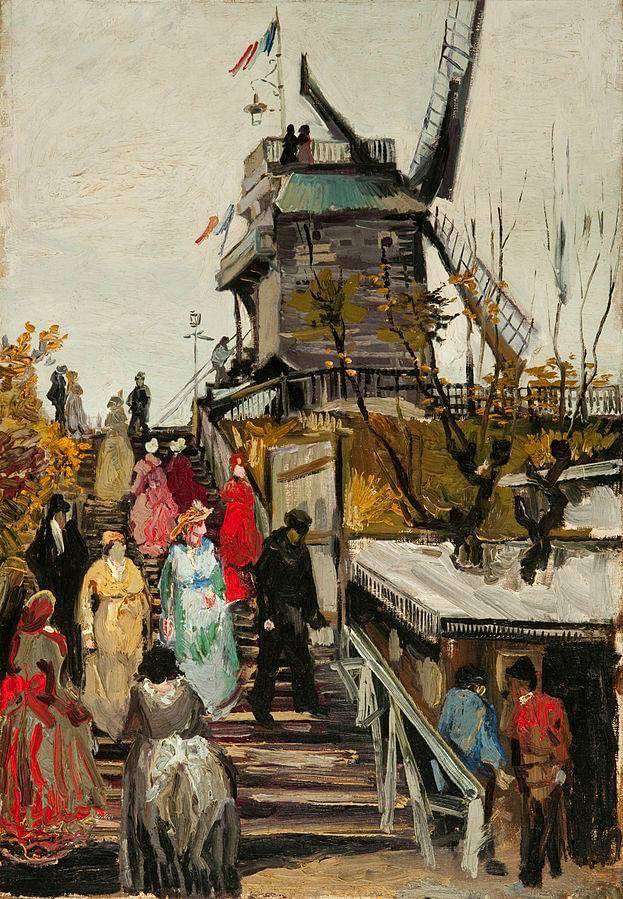 Van-Gogh-Windmühle Online-Puzzle vom Foto