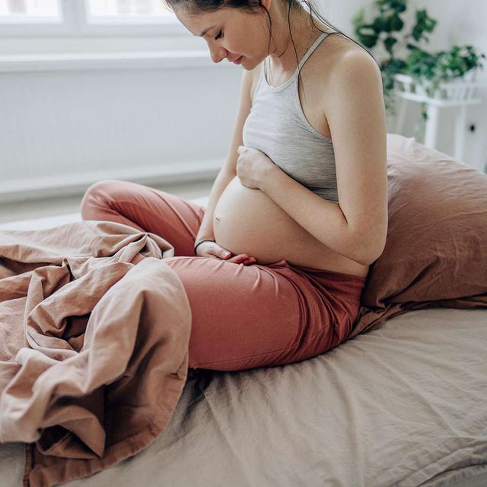 gravid kvinna pussel online från foto