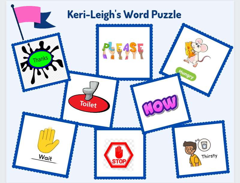 Keri-Leighs ordpussel pussel online från foto
