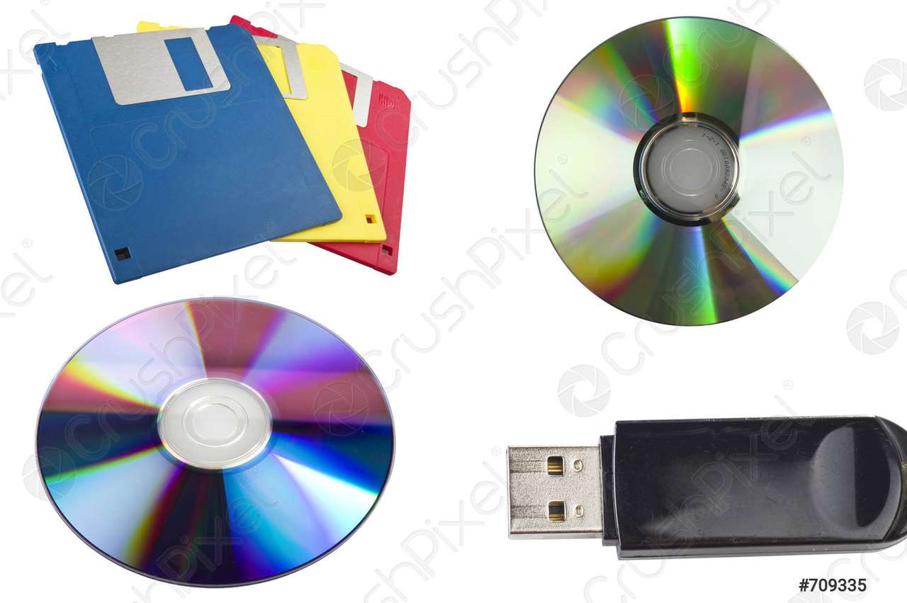 Data storage types puzzle online from photo