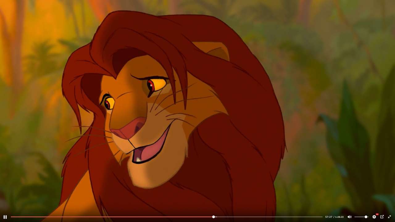 Сімба король лев онлайн-пазл