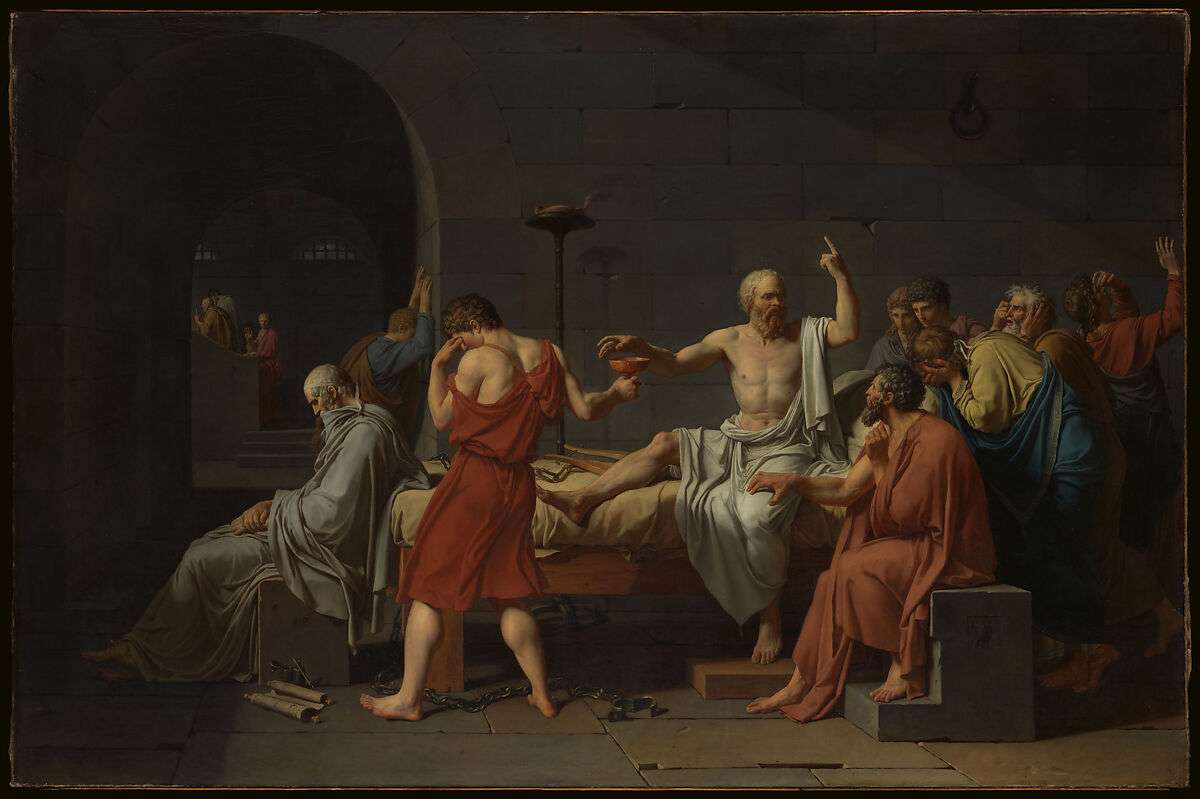 A morte de Sócrates puzzle online a partir de fotografia