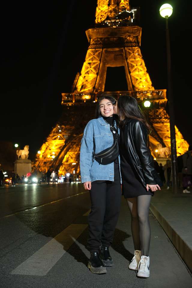 París de noche puzzle online a partir de foto