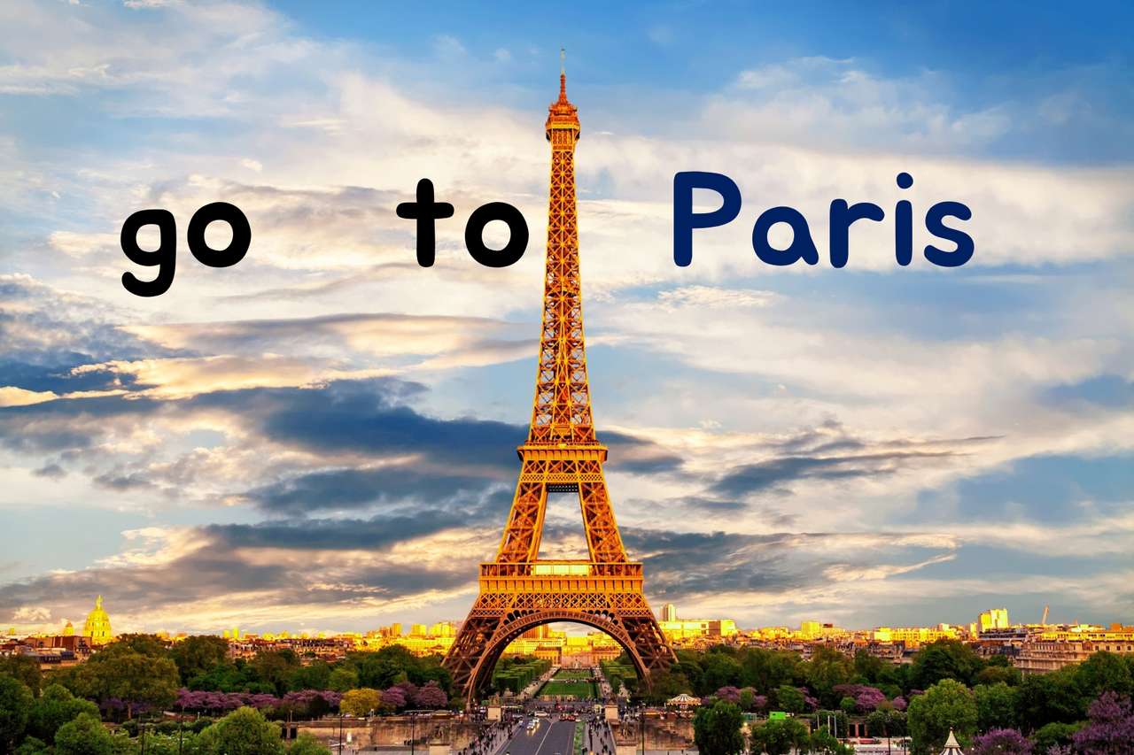 отидете в Париж онлайн пъзел от снимка