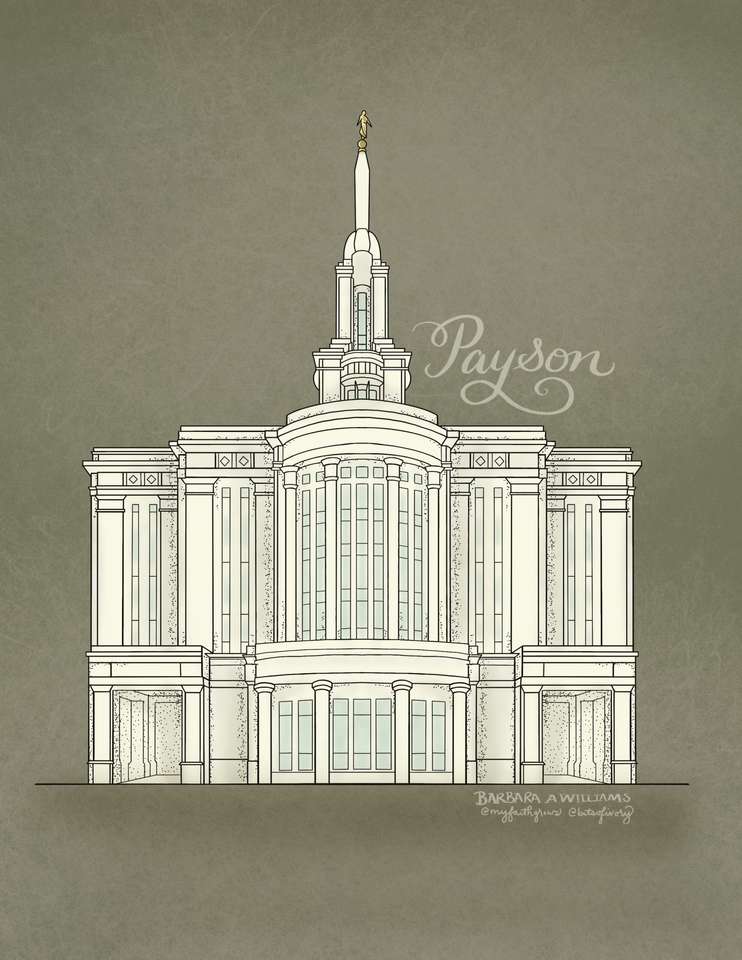 Payson Temple puzzle online z fotografie