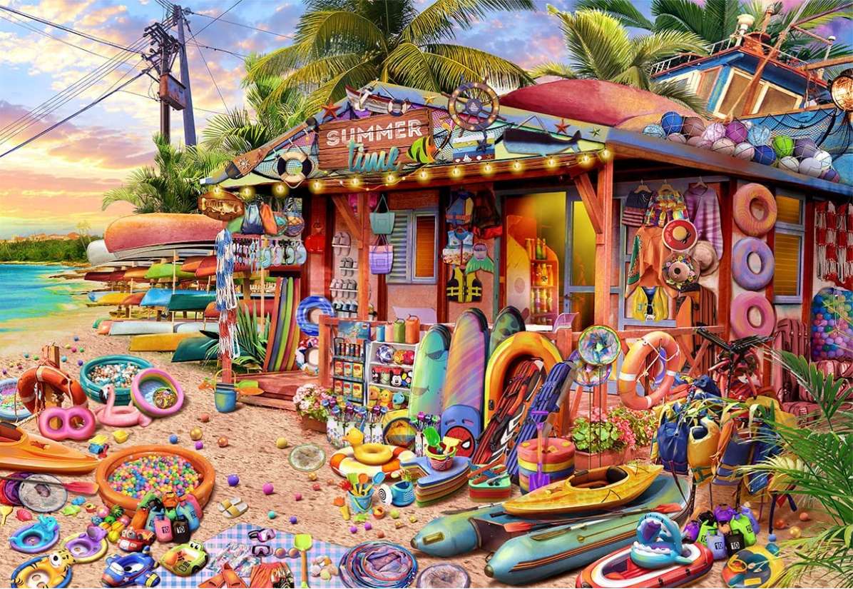 Magazin de plajă puzzle online