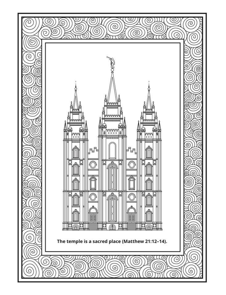 Temple picture frame online puzzle