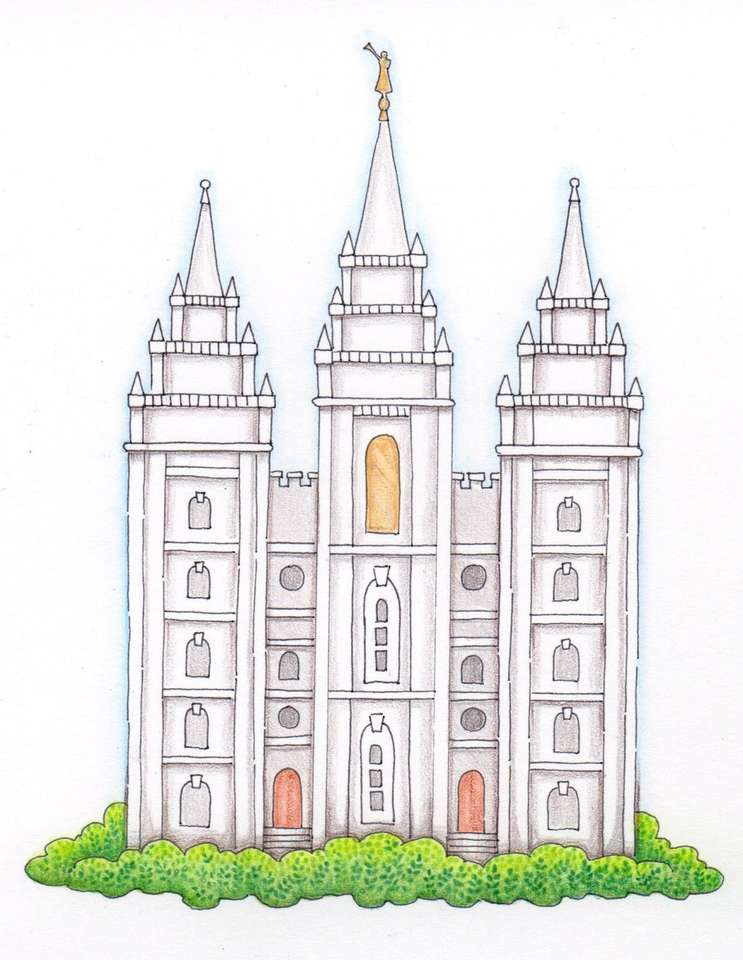 templo mormón puzzle online a partir de foto