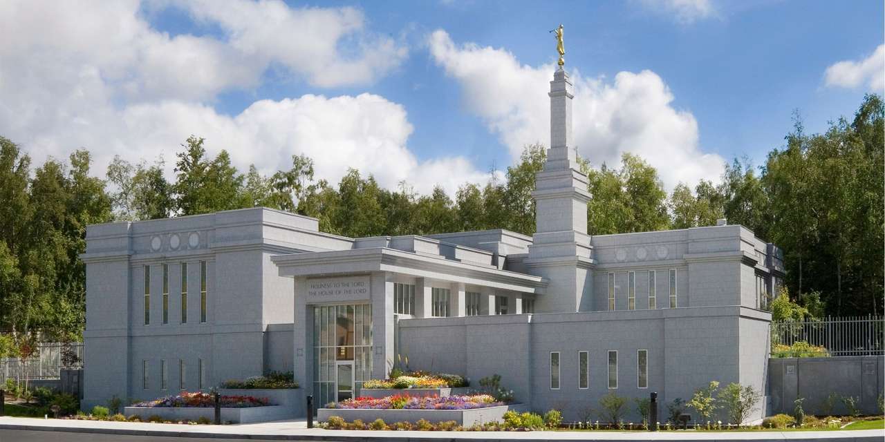 Anchorage tempel pussel online från foto