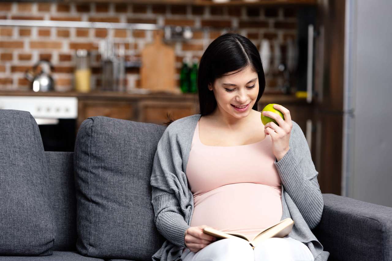 terhes nő puzzle online fotóról