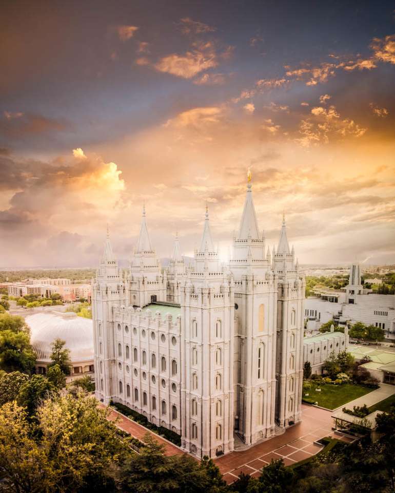 LDS-tempel puzzel online van foto