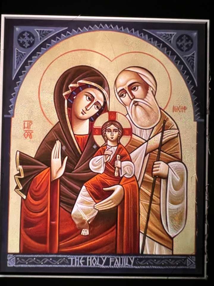 Holy family puzzle online from photo