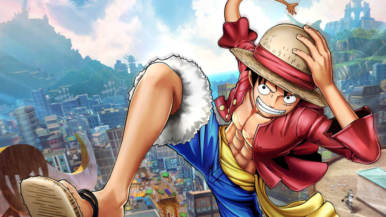 Luffy from onepiece puzzle online from photo